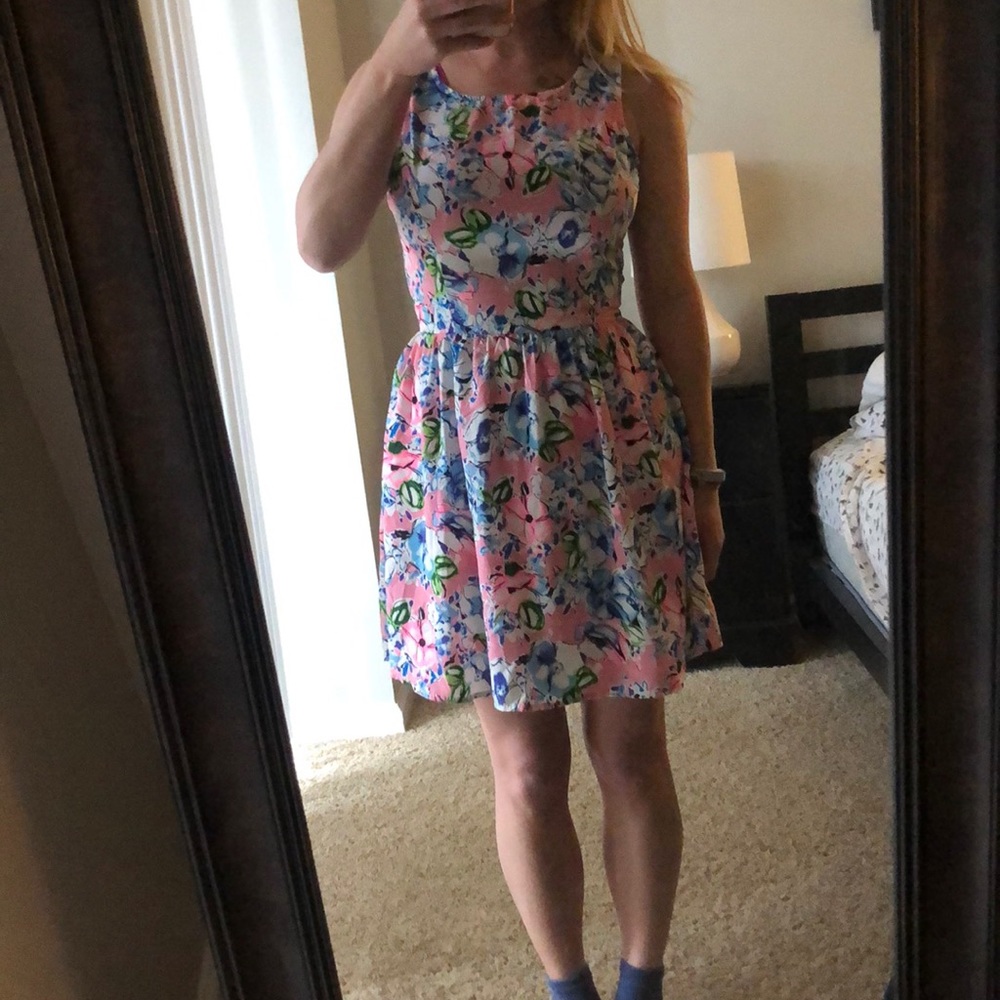 Flower print dress